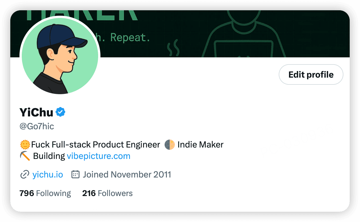 Original Profile Card